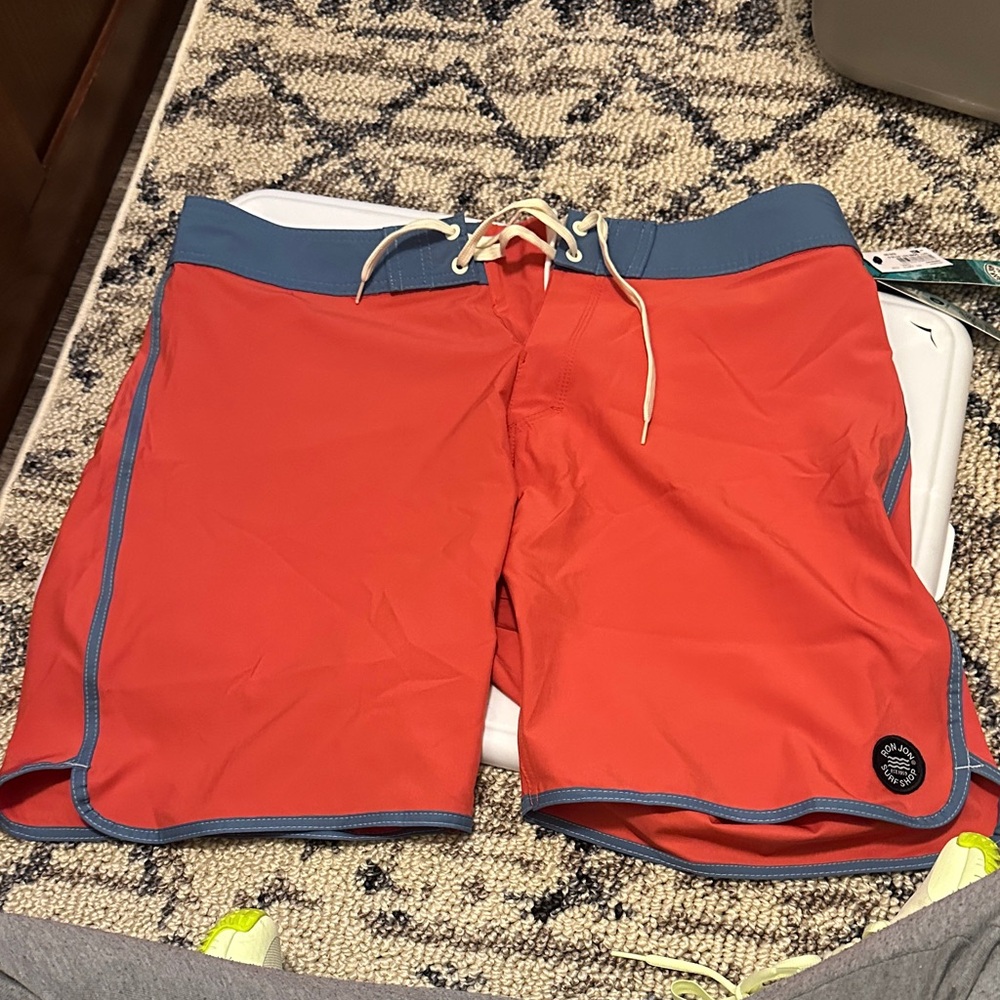 Ron Jon Coral and Blue Board Shorts